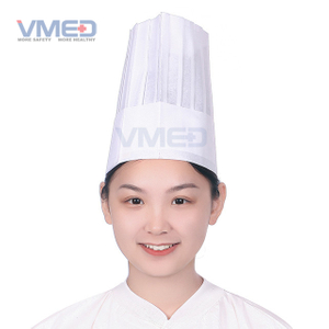 Cappello cuoco bianco monouso in tessuto non tessuto SPP